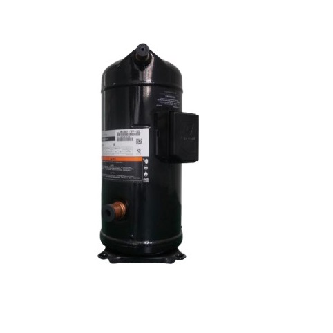 Air cooled finned scroll compressor